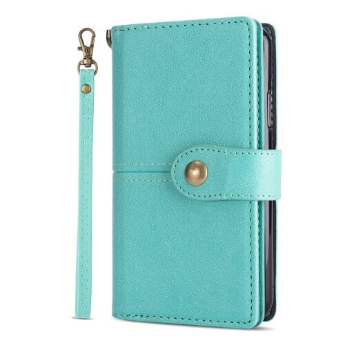 Mint green samsung galaxy s20 flip wallet case