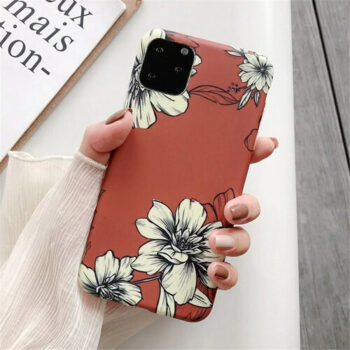 Watercolor Retro Flower Phone Case For iPhone 11