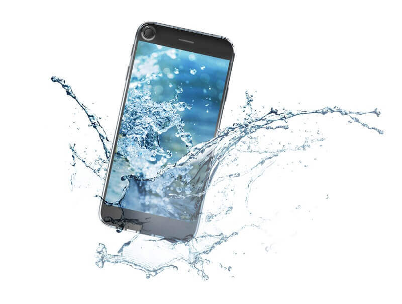 3D infographie - what to do if your dropped your phone in water