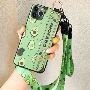 Avocado Phone Case With Lanyard & Hand Strap