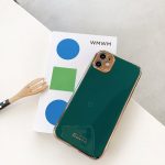 Dark Green gold plated phone case