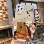 Gold Shockproof Makeup Mirror Phone Case for iPhone 11 Pro Max