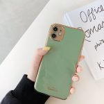 Light Green gold plated phone case