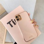 Pink gold plated phone case