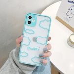 sky blue clouds phone case
