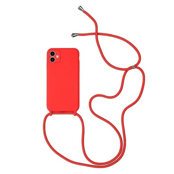 Red phone Case With a Lanyard