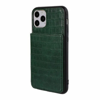Green iPhone 11 pro max crocodile wallet case