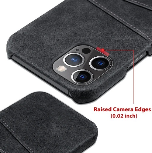 Leather iPhone 12 Pro Max Case With Card Holder