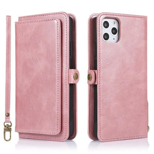 Detachable Leather Wallet Case With Card Holder For iPhone 11 Pro