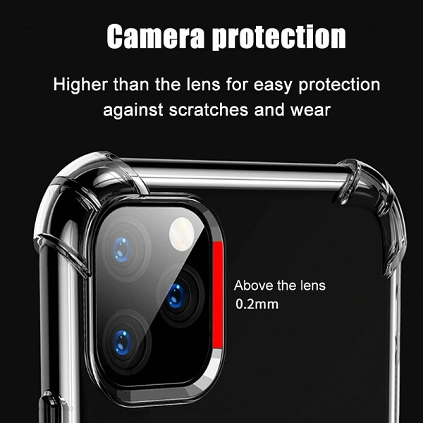 Shockproof transparent iPhone 12 Pro Max case
