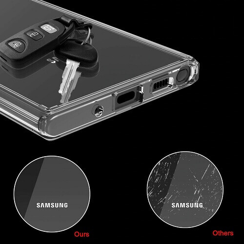 anti-yellowing clear phone case for samsung galaxy s20