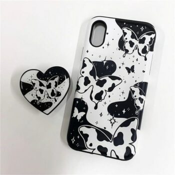 Black and White Butterfly Phone Case