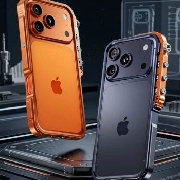 CNC Aluminum Bumper iPhone Case with Screw-Lock Frame and Lanyard