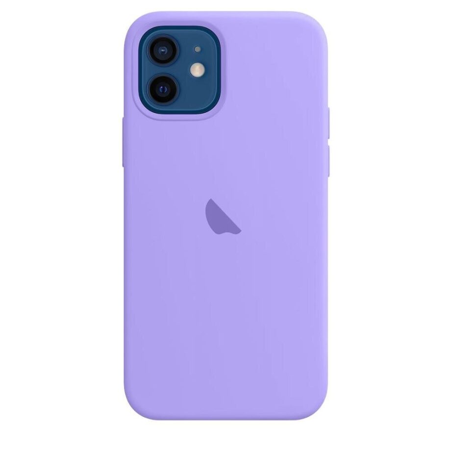 Light Purle candy color silicone iPhone case