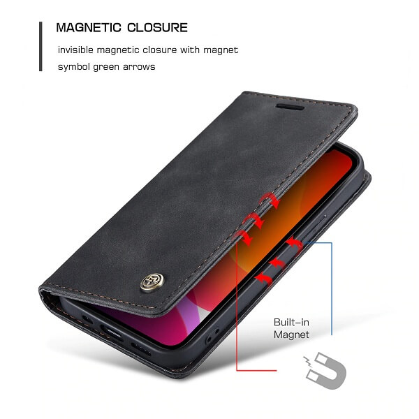 Leather Wallet iPhone 12 Pro Max Case With Card Holder