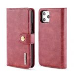 Wine iPhone 12 Pro Detachable Wallet Case