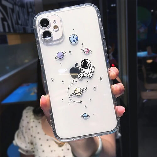 Planet and Stars Phone Case