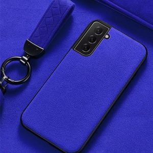 Blue Alcantara Samsung Galaxy S21 Plus Case