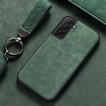 Green Alcantara Samsung Galaxy S21 Case