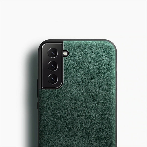 Samsung Galaxy Green Alcantara S21 Case