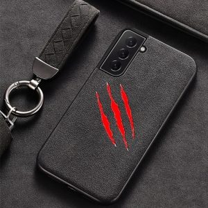Samsung S21 Plus Claw Scratch Alcantara Case