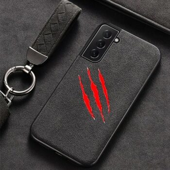 Samsung S21 Plus Claw Scratch Alcantara Case