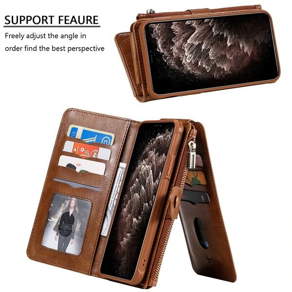 iPhone 12 Pro Magnetic Detachable Wallet Case