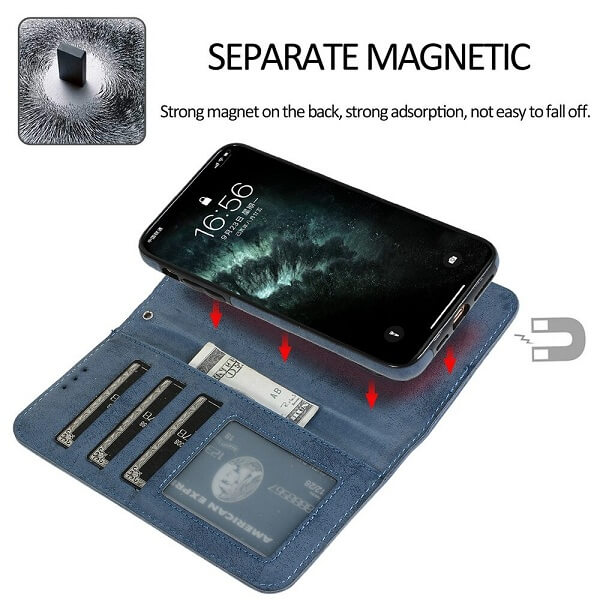 iPhone 12 Pro Max detachable magnetic wallet case