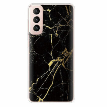 Black and gold Marble Samsung S21 case