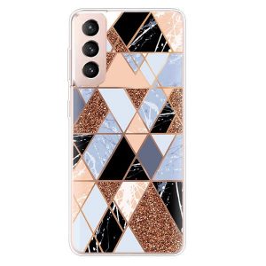 Geometric Shapes Marble Samsung Galaxy S21 Case