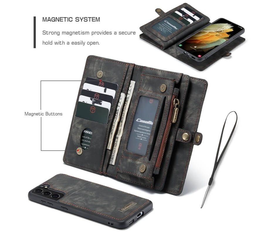 Magnetic Detachable Wallet Samsung Galaxy S21 Plus Case (3)