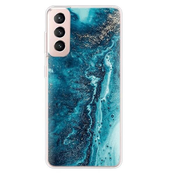 Green marble Samsung Galaxy S21 case