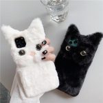 3D Cute Fluffy Cat Phone Case