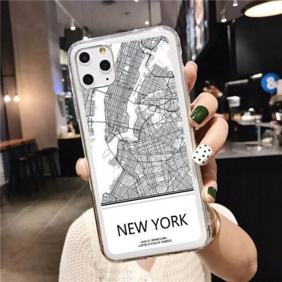 New York Map phone case