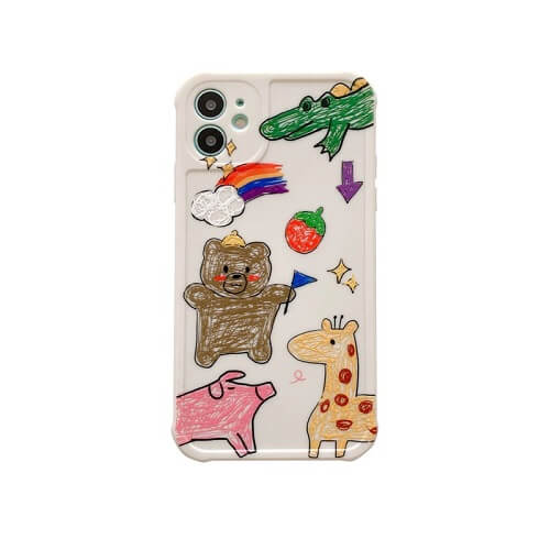 Watercolor Hand Painted Bear iPhone Case