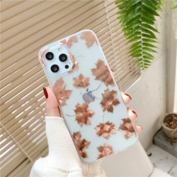 Gold Bronzing Rose Flower iPhone Case