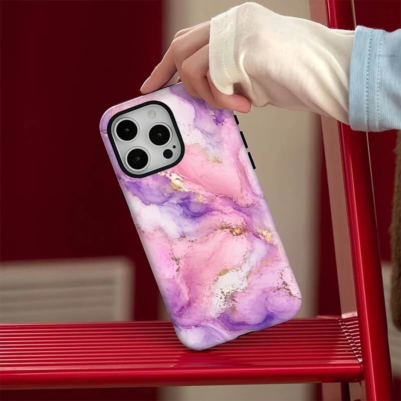 Purple Marble Magnetic Phone Case Purple Marble Magnetic Phone Case