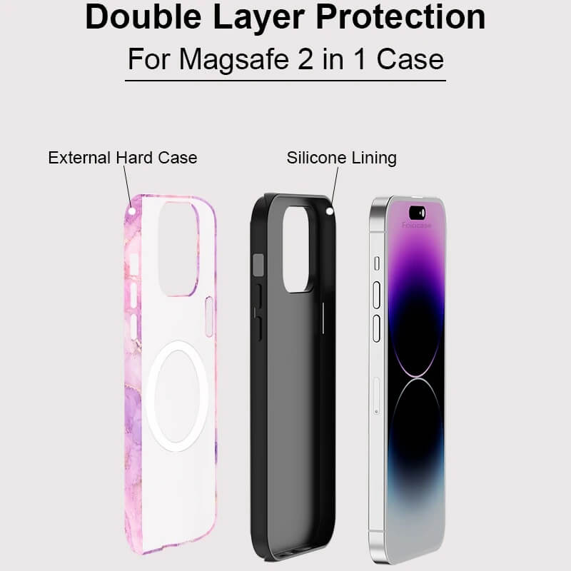 Purple Marble Magnetic iPhone Case Purple Marble Magnetic iPhone Case