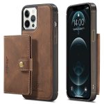 Brown Detachable Wallet iPhone 13 Series Case