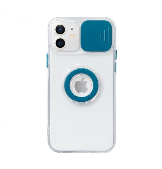 Green Slide Camera Lens Protection iPhone 13 Pro Max Case