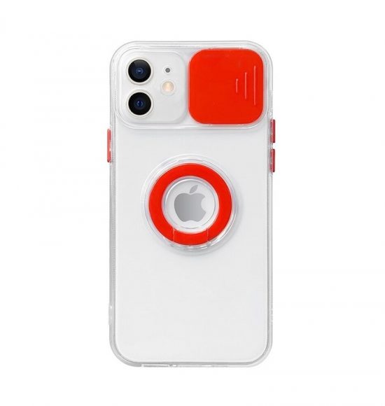 RED Slide Camera Lens Protection iPhone 12 Pro Max Case