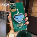 Dark Green Mirror case with Hairball