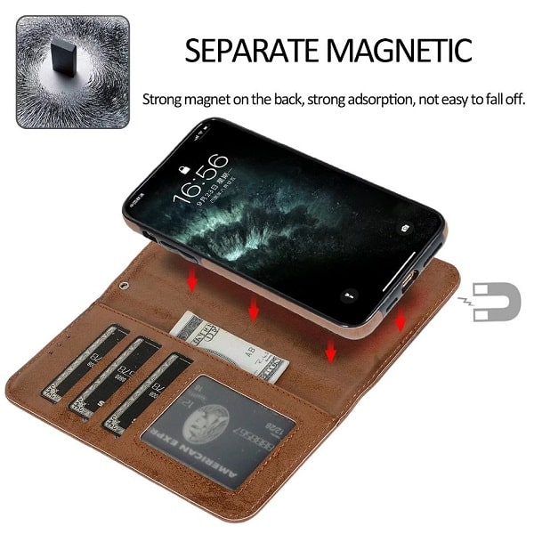 Magnetic Detachable Wallet iPhone 13 Pro Max Case