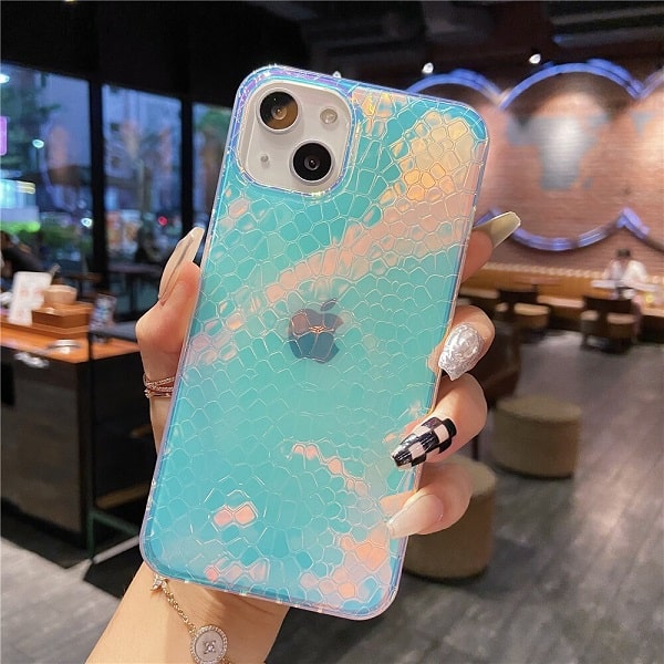 Serpentine Rainbow Gradient Laser iPhone 13 Case