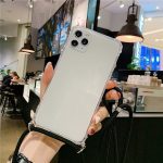 Transparent Crossbody iPhone 13 Pro Case - Black