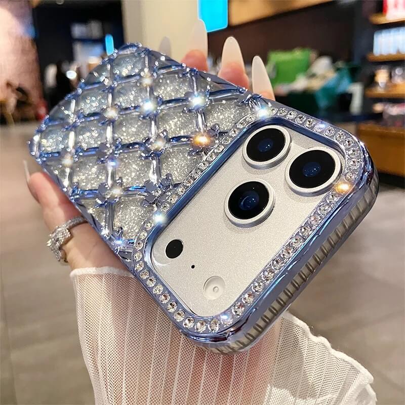 Blue Jeweled Diamond Rhinestone Mesh iPhone Case Blue Jeweled Diamond Rhinestone Mesh iPhone Case