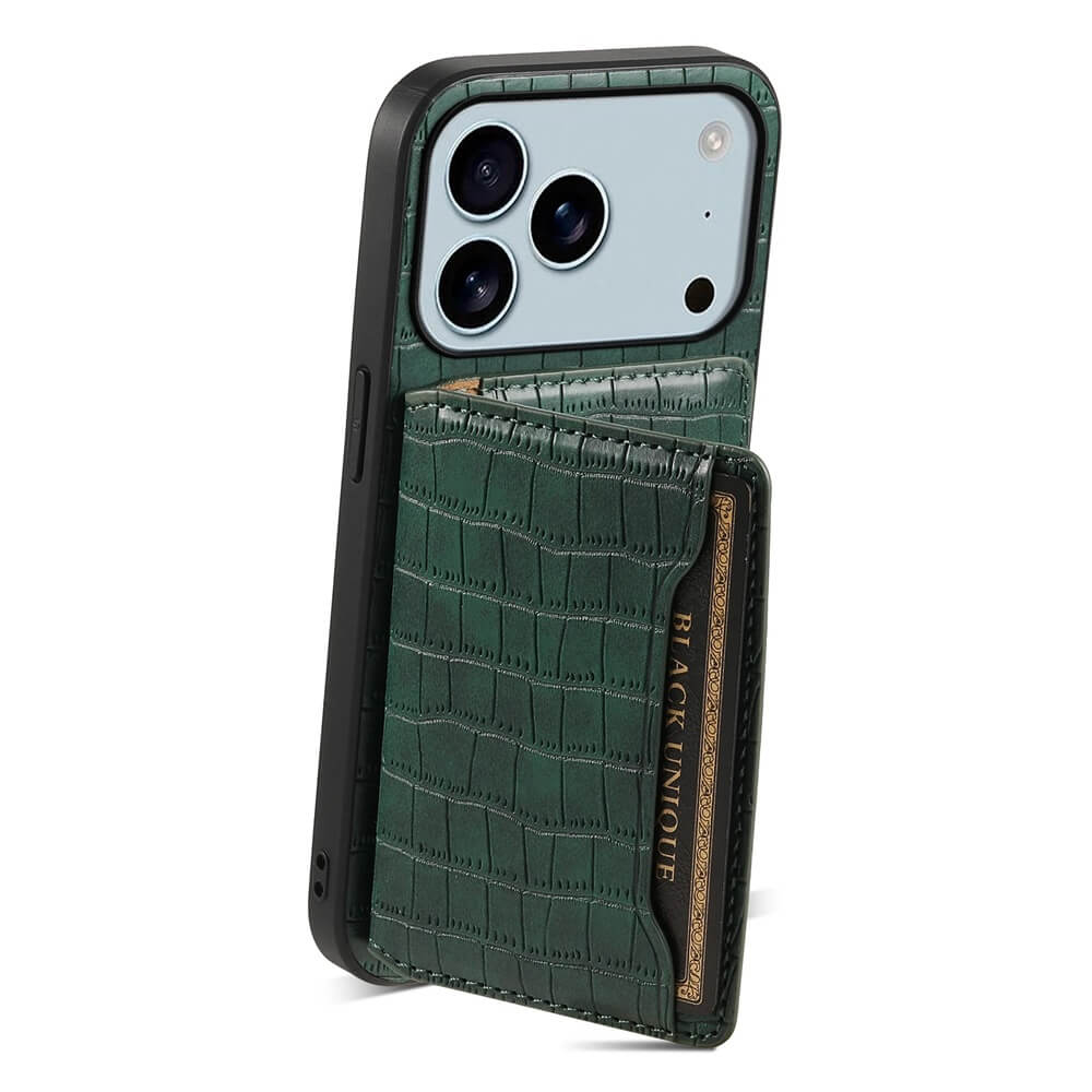 Crocodile Card Holder iPhone Case with Stand Crocodile Card Holder iPhone Case with Stand