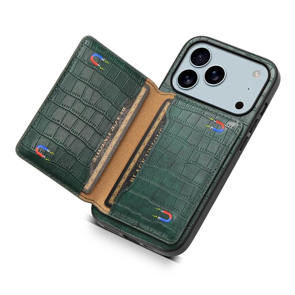 Crocodile Wallet iPhone Case with Stand Crocodile Wallet iPhone Case with Stand