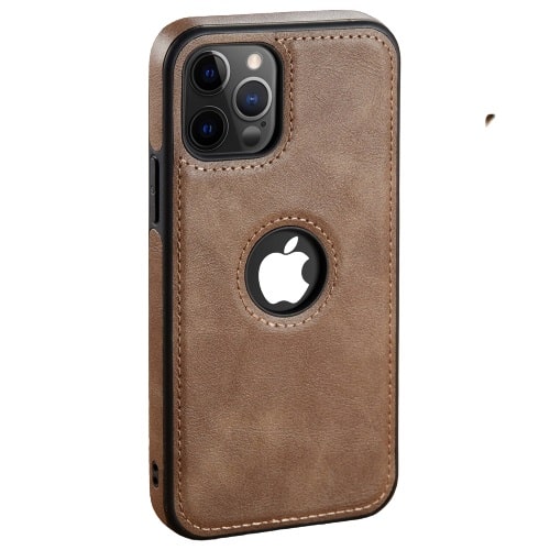 Dark Brown Ultra Thin Leather iPhone Case