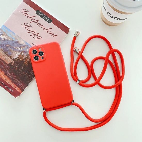Red Necklace iPhone 13 Case With Neck Cord